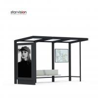 China 250W Tailored Aluminum Smart Bus Shelter Scrolling Poster For Municipal on sale