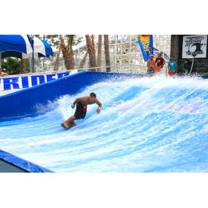 Attraction Flowrider Water Ride , Waterproof Single Rider Wave Skid Board