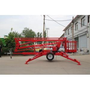 China Portable Compact Boom Lift Towable Articulated Mobile Trailer supplier