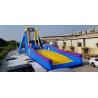 China Crazing Fun Inflatable Fly Water Slide For Adults Blue And Yellow Color wholesale