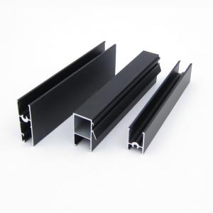 Black Anodized Serie 3825 Aluminium Window Profiles For Door And Furniture