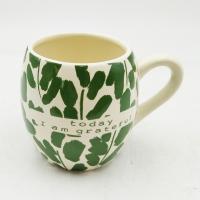 China Custom Design Simple Creative Ceramic Cups With Handle Water Cup Milk Breakfast Cereal Mug on sale