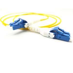 China Uniboot高密度LC繊維の光学パッチ・コードの単一モードの二重G652D G657A wholesale