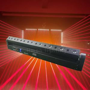 China American Dj Disco Lights 8 Eyes 500mW Red LED Laser Beam Bar Light for sale supplier