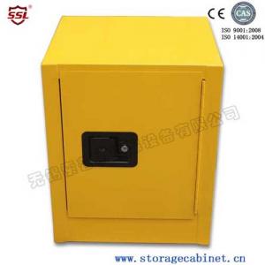 China Stainless Steel Iron Coated Flammable Yellow Powder Chemical Storage Cabinets For Laboratory  /  Bench Top supplier