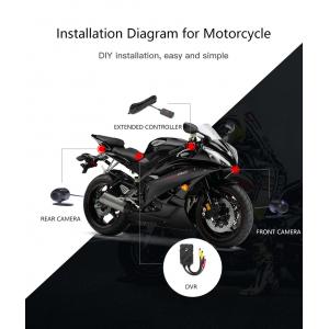 2CH 1080P Motorcycle DVR Motorbike Camcorder Video Recorder Dual Camera