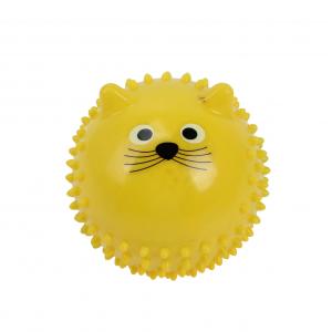 Factory directly sale cute cat pattern pvc Inflatable spiky  hand massage ball