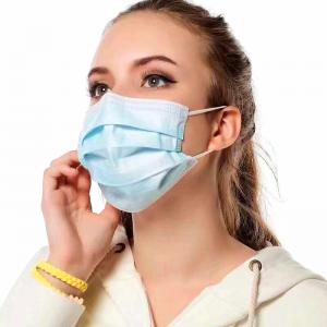 China Breathable Earloop Face Mask , Blue Surgical Mask Dustproof Eco Friendly supplier