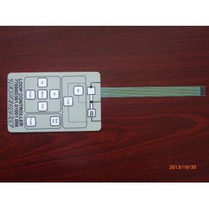 Thin Film 3m Adhesive Single Membrane Switch , Embossed Membrane Key Switches