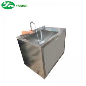 China Laboratory 304 Stainless Steel Hand Wash Basin Sink With Sensor Faucet supplier