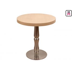 China Melamine Contemporary Coffee Tables , 2ft Round Coffee Tables Casting Iron Base supplier