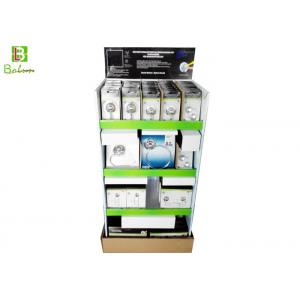 Cardboard Floor  Point Of Purchase Display Racks Rectangle  For Accessory Products