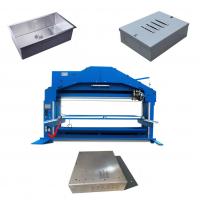 China PLC Kitchen Sink Machine Metal Sheet Cabinets Box Grinding Sand Polishing Buffing Deburring Machine on sale