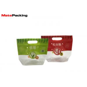 PET / CPP Plastic Food Storage Bags , Laminated Vegetable Plastic Bags