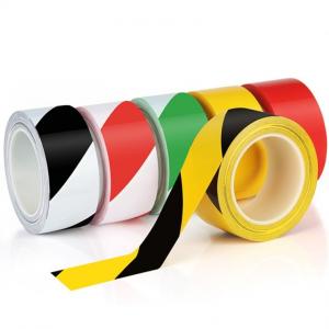 Adhesive Safety Striped Floor Marking Tape Roll BOPP Biaxially Oriented Polypropylene