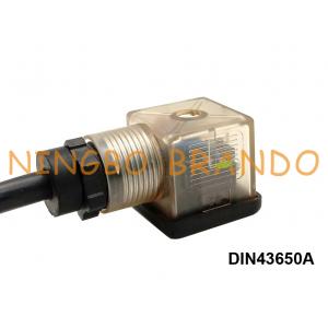 China DIN 43650 Form A Solenoid Valve Coil Connector With Cable DIN 43650A supplier