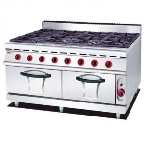 Adjustable Legs 68.2kw 8 Burner Gas Range For Kitchen