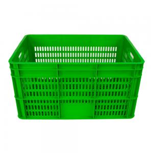 China Highly Durable Collapsible Chicken Cages Plastic Transport Crate for Poultry Farms supplier