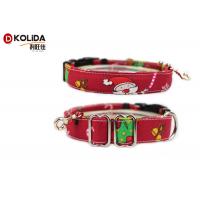 China All Seasons Nylon Dog Collars Large Loading Capacity Christmas Soft Custom Designed on sale