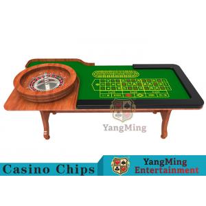 Tableau de carte pliant en bois de casino avec la nappe ignifuge
