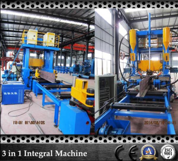 China Professional H beam Welding Machine 3 In 1 Automatic Beam Welding Line PLC