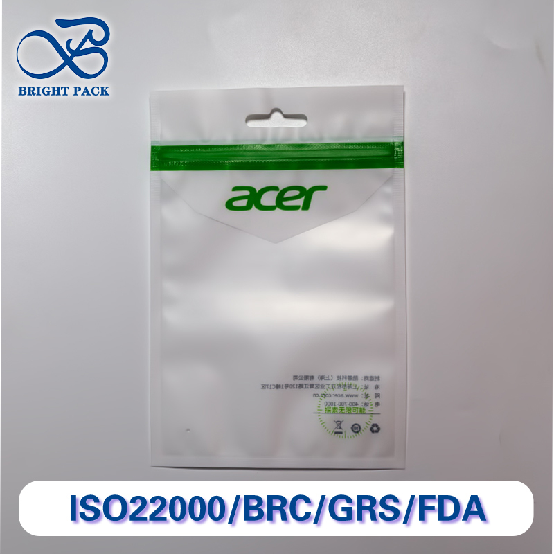 Anti-Static Three Sided Sealing Bags With Transparent Windows For Electronic Products Packaging Recyclable And Customizable.