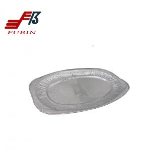China Family Embossed Silver Foil Pie Dishes Food Grade material supplier