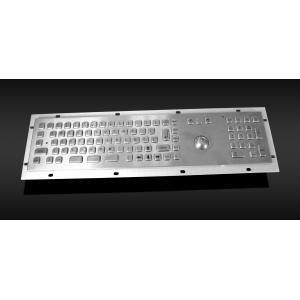 Digital Signage 10mA 2kg Metal PC Keyboard Industrial Keyboard With Trackball