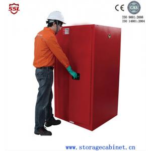 China Red Paint Ink Chemical Storage Cabinet For Flammable Liquids 60 Gallon supplier