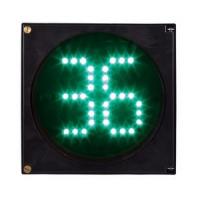 Visible Range 200m Countdown Timer LED Traffic Signal Lights With Black PC