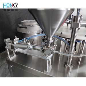 China Multi-Functional Automatic Paste Filling Machine with 10-100g Filling Range 0.41-0.6 MPA Air Pressure and 36-40 Bpm Speed wholesale