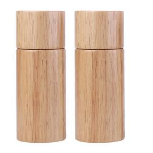 China Household Spice Storage Containers Gadget Rubber Wood Pepper Grinder supplier