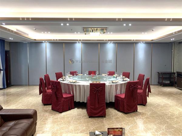 Privacy Function Decorative Partition Wall Movable Wall Panels Aluminum  Frame