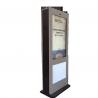 Outdoor Lcd Floor Standing Advertising Touch Screen Kiosk Display 1200 Nits