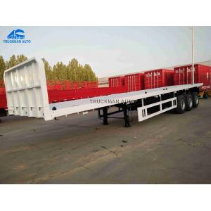 China 60 Tons Flatbed Container Trailer For Bulk Cargo Transport wholesale