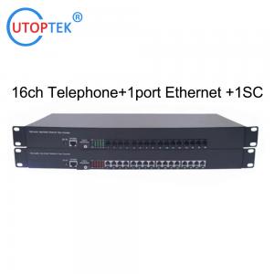 Voice Multiplexer Fxs/fxo To Fiber Optic Converter 16Channel PCM Telephone Over Fiber Converter Fax RJ11 POTS converter