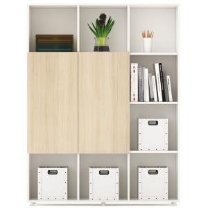 China 1200mm Melamine Office Furniture File Storage Cabinet  2 Doors Vertical Decorative File Cabinets supplier