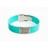 Unique Security Sport ID Bracelet , Custom ID Wristbands For Cyclists