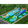 Double Stitching Water Park Inflatable Pool Slide For Teens Customized Color