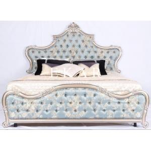 2015 new design embroidery classic luxury silk bed design for bedroom LS-A802A