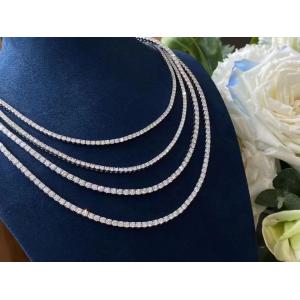 vvs real diamond jewellery fashion jewelry manufacturer china the diamond jewelry factory Diamond Tennis Necklace