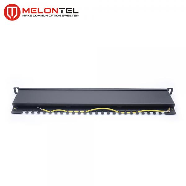 Cat6 Data Patch Panel 19 Inch 24 Port 0.5U , Dual IDC UTP Patch Panel MT4018