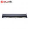 Cat6 Data Patch Panel 19 Inch 24 Port 0.5U , Dual IDC UTP Patch Panel MT4018