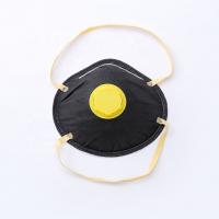 China Multi Layers Valve Dust Mask , Black Dust Face Mask With Elastic Band on sale
