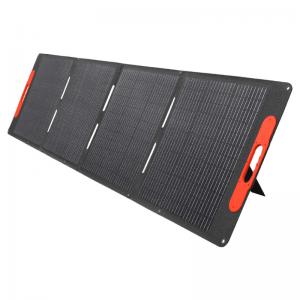 China Monocrystalline Folding Portable Solar Panels ETFE Surface 200W Usb Ip67 For Camping supplier