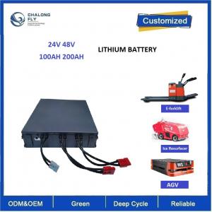 China CLF Electric Forklift Lifepo4 Lithium Battery Packs OEM 48V 200Ah 300Ah 50Ah For AGV supplier