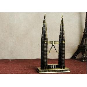 Plated Type Malaysia Petronas Twin Towers Pewter Tourist Souvenirs