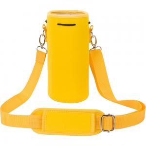 Neoprene Water Bottle Holder Bag With Adjustable Shoulder Strap