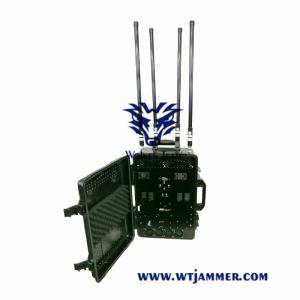 China Draw Bar Box Drone Jammer Device Six Bands Pressure - Resistant Easy Moving supplier