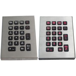 China IP65 21 teclado marinho chave, teclado de aço inoxidável com luminoso vermelho wholesale